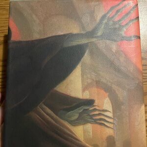 Mystical Art Canvas with Red and Black Tones